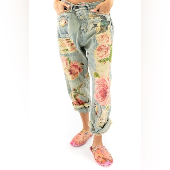 Magnolia Pearl Denim - Magnolia Pearl Bird Applique Miner Denims
☀️SOLD OUT☀️